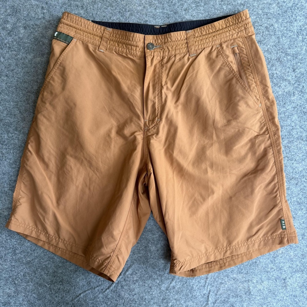 Howler Bros Shorts Mens 35 Rust Orange Nylon Chino 9 Inseam Hiking Travel